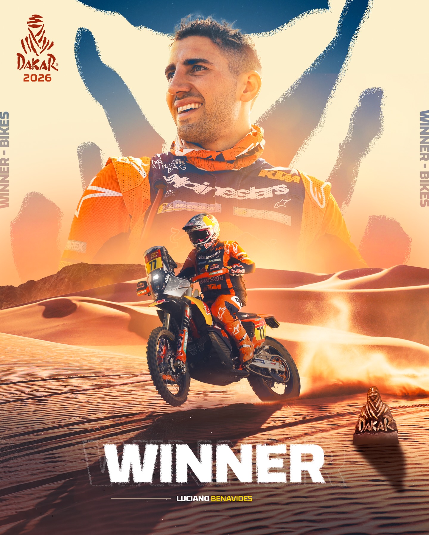 HASTA EL ÚLTIMO SEGUNDO. LUCIANO BENAVIDES, CAMPEÓN DEL DAKAR 2026